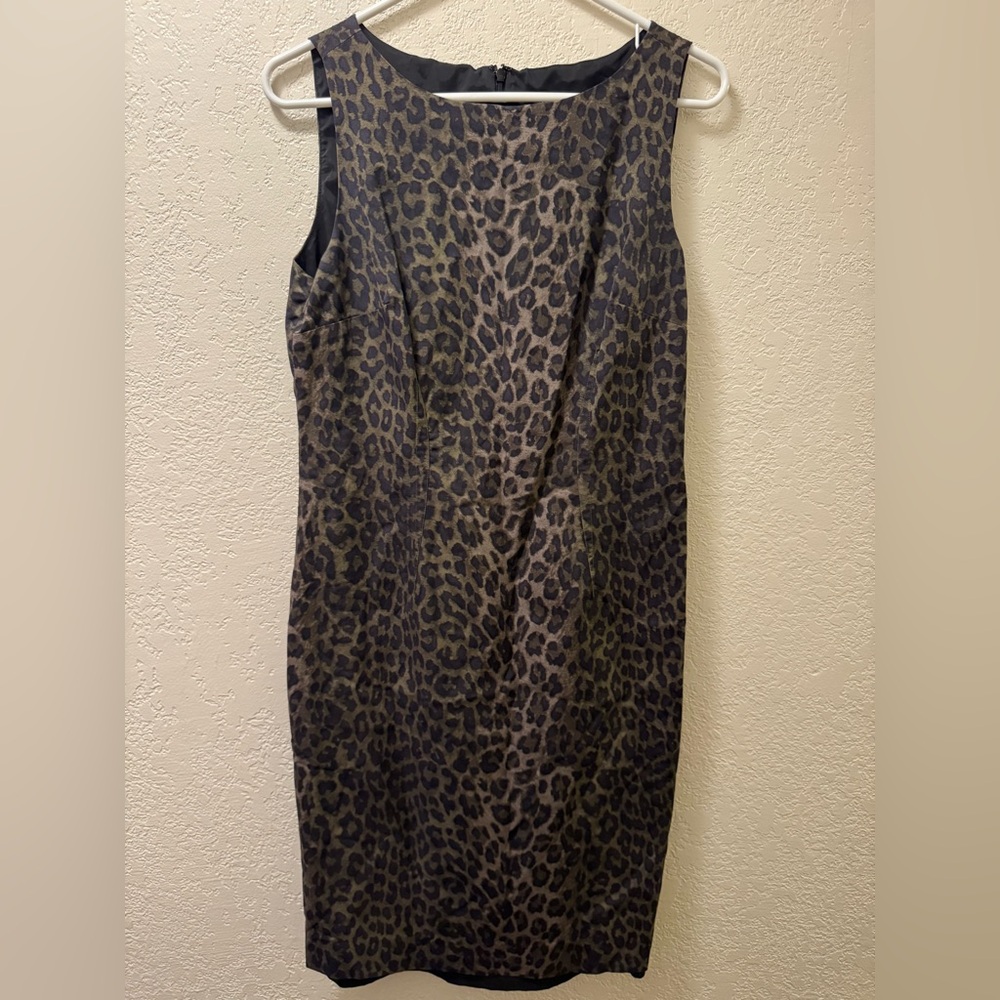 Ann Taylor Leopard Print Dress size 10